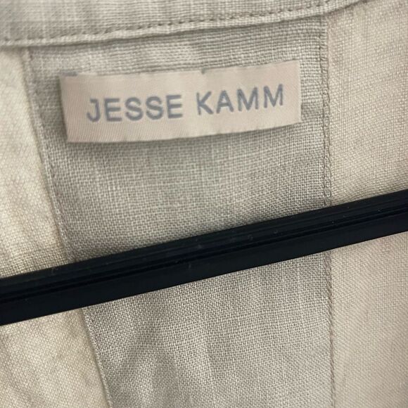 Jesse Kamm Sleeveless Linen Dress with Belt - Picture 2 of 6